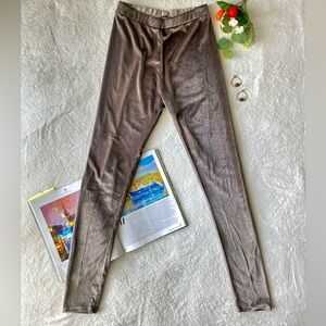 ZARA velour leggings, size L
